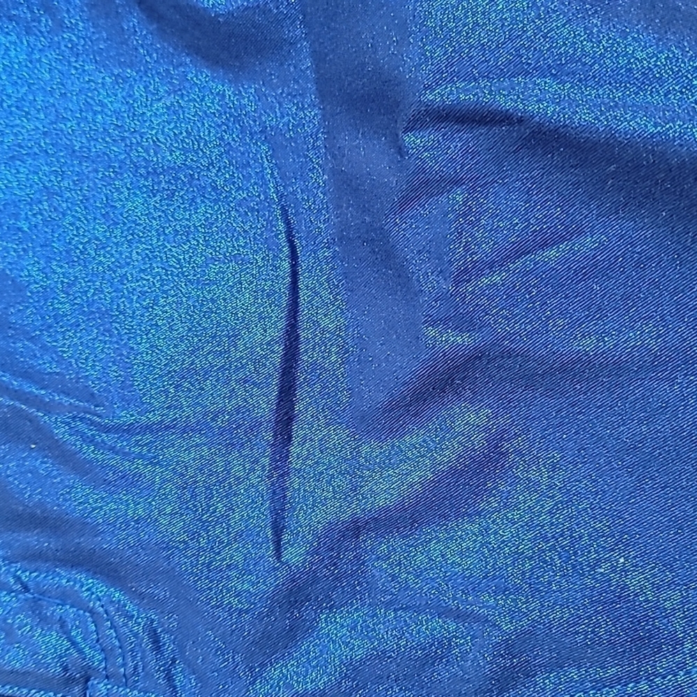 SAPPHIRE INK Pants Jeans Royal Blue Metallic /Iridescent Size 11 - Picture 8 of 9